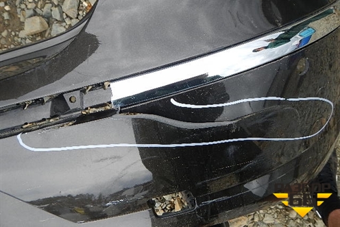 Бампер задний (без юбки после 2012г под парктроник) для Volkswagen Passat-CC с 2008г