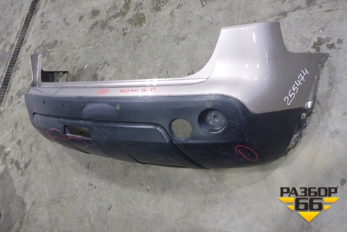 Бампер задний (под парктроник) (85022JD00H) для Nissan Qashqai (J10E) с 2006-2013г (Кашкай)