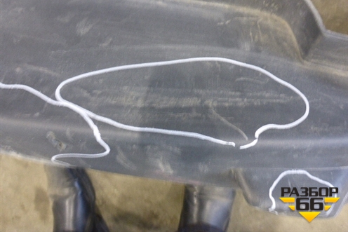Бампер задний (под парктроник) (CN1517K835) для Ford EcoSport с 2014г
