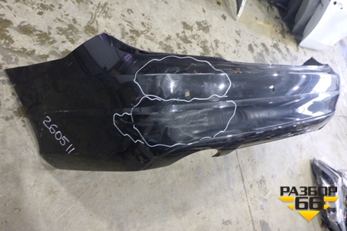 Бампер задний (до 2010г под парктроник) (A2048850238) для Mercedes Benz C-Klass W204 с 2007-2014г (Ц)