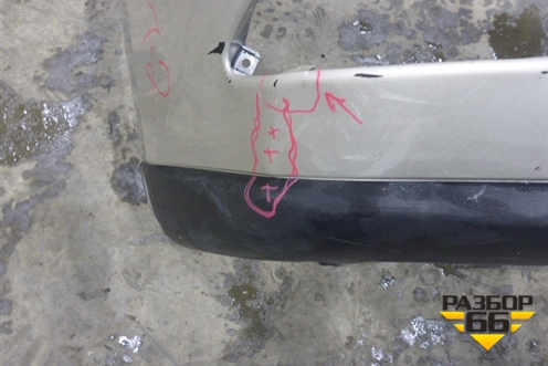 Бампер задний (под парктроник) (5215948100) для Lexus RX 300 c 2009-2015г