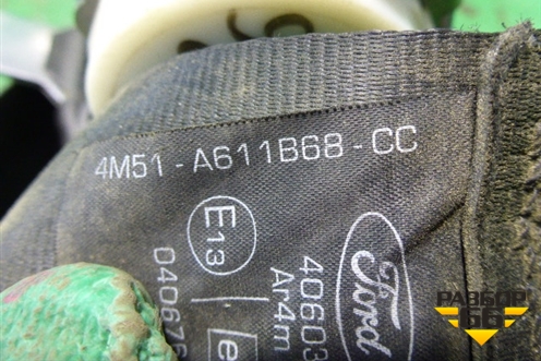 Ремень безопасности задний левый (4M51A611B68CC) для Ford Focus 2 с 2008-2011г