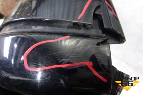Корпус зеркала левого (51167187431) для BMW 5-серия Е60/Е61 с 2003-2009г