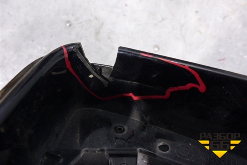 Корпус зеркала левого (51167187431) для BMW 5-серия Е60/Е61 с 2003-2009г