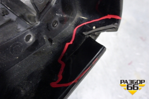 Корпус зеркала левого (51167187431) для BMW 5-серия Е60/Е61 с 2003-2009г