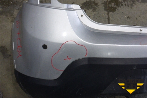 Бампер задний (StepWay под парктроник) (8200911893) для Renault Sandero с 2009-2014г