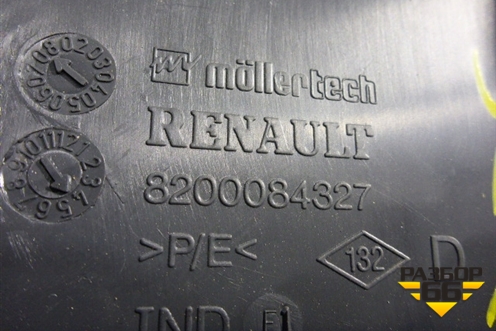 Обшивка стойки центральная нижняя правая (8200084327) для Renault Scenic с 2003-2009г