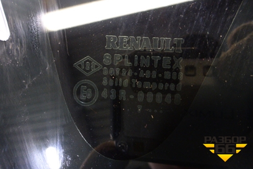 Стекло глухое левое (2007г) для Renault Scenic с 2003-2009г
