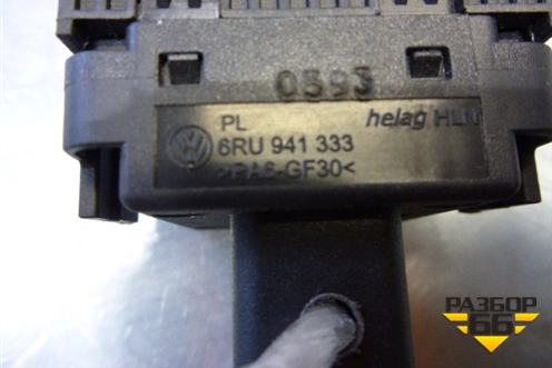 Переключатель корректора фар (6RU941333) для Volkswagen Polo (седан) с 2010г