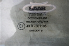 Стекло двери задней правой (4306221) для Saab 9000 с 1992-1994г