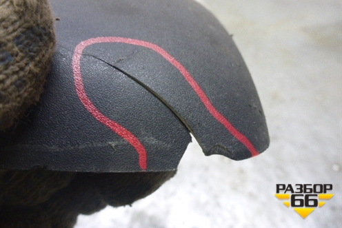 Накладка зеркала левого (верхняя) (20841436) для Volvo TRUCK FH с 2002-2008г (ФШ)