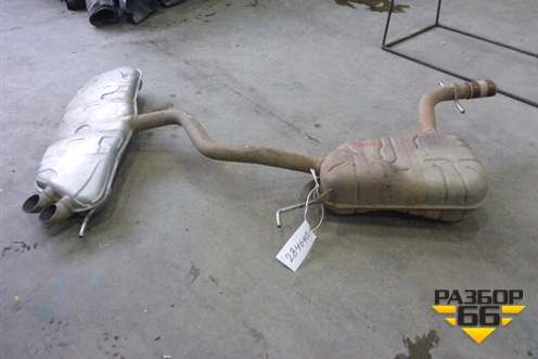 Глушитель задняя часть (с резонатором) для Volkswagen Touran с 2003-2010г