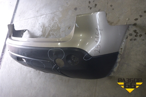 Бампер задний (85022JD00H) для Nissan Qashqai (J10E) с 2006-2013г (Кашкай)