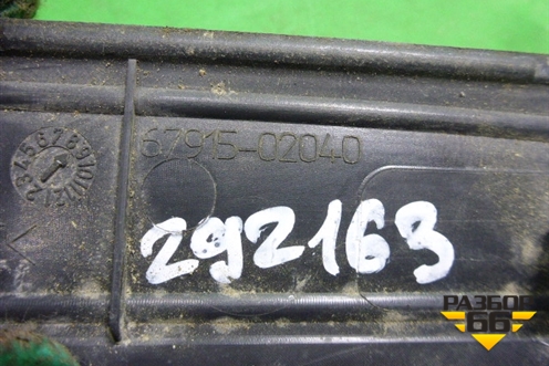 Накладка порога внутренняя заднего правого (в проем) (6791502040) для Toyota Auris с 2006-2012г