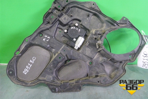 Стеклоподъёмник электрический задний левый (BP4K7397X) для Mazda Mazda 3 (BK) с 2003-2009г 