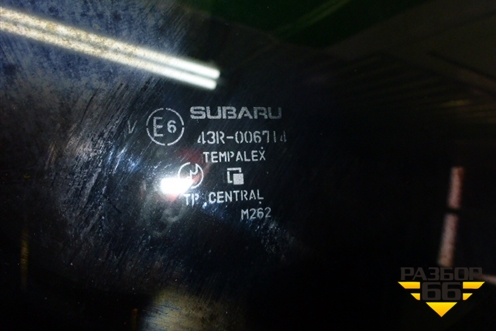 Стекло глухое левое (заднее хэтчбек) (65209FG010) для Subaru Impreza (GH-GE) с 2008-2011г
