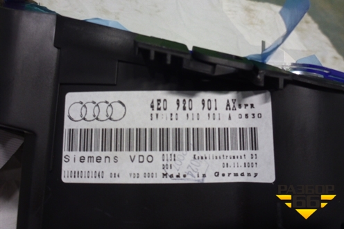 Щиток приборов АКПП новый (4E0920901AX) для Audi A8 с 2002-2010г