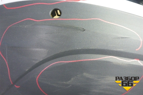 Бампер задний (после 2014г под парктроник) (8U0807385C) для Audi Q3 с 2011-2018г (Ку 3)