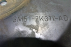 Кожух тормозного диска задний правый (3M512K317AD) для Volvo C30 с 2006г