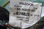 Проводка двери задней левой (9662482880) для Citroen C4 с 2005-2011г