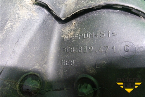 Уплотнитель стекла двери задней левой (3C8839471C) для Volkswagen Passat-CC с 2008г