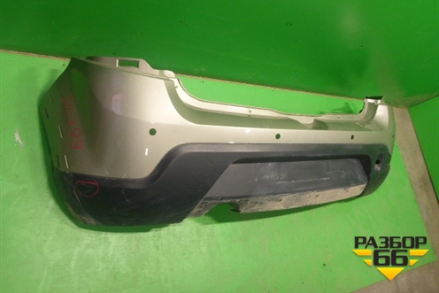 Бампер задний (StepWay под парктроник) (8200911893) для Renault Sandero с 2009-2014г
