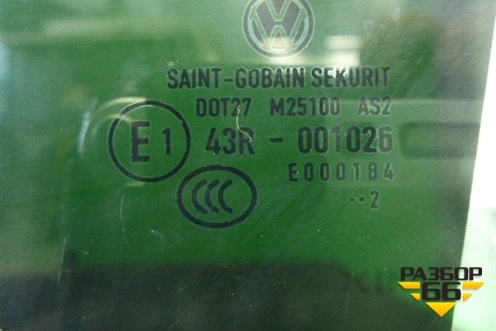 Стекло двери задней левой (2012г) (3C8845206) для Volkswagen Passat-CC с 2008г