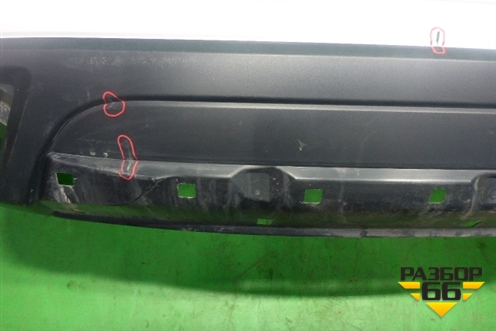 Бампер задний (после 2015г под накладку) (5410C9962Z) для Mitsubishi Outlander с 2012-2024г (Аутлендер)