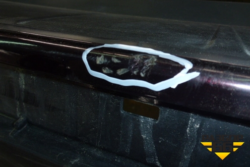 Бампер задний (под парктроник) (5215948170) для Toyota Highlander с 2007-2013г