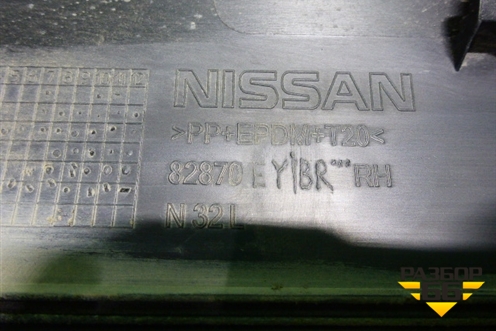Накладка двери задней правой (82870EYBR) для Nissan Qashqai (J10E) с 2006-2013г