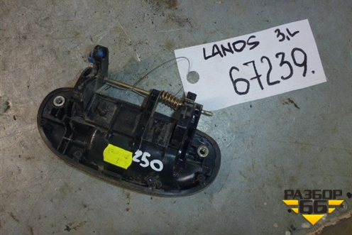 Ручка наружная двери задней левой для Chevrolet Lanos с 2004г (96226329)