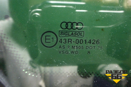 Стекло глухое левое (седан пакет 1998г) для Audi A6 (C5) с 1997-2005г