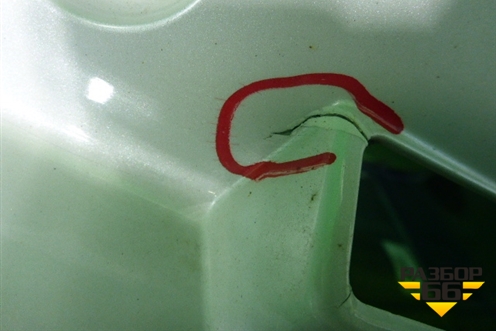 Бампер задний (после 2015г под накладки) (6410C996ZZ) для Mitsubishi Outlander с 2012-2024г (Аутлендер)