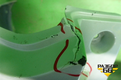 Бампер задний (после 2015г под накладки) (6410C996ZZ) для Mitsubishi Outlander с 2012-2024г (Аутлендер)