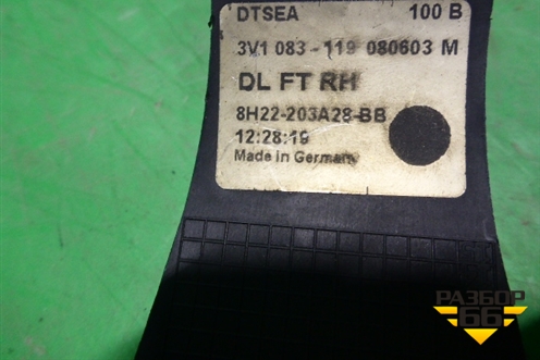 Кронштейн ручки наружной (передней правой) (8H22203A28GB) для Land Rover Range Rover Sport с 2005-2012г