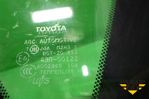 Стекло глухое правое (литэкс) (6271042270) для Toyota Rav-4 с 2006-2013г