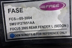 Крыло заднее левое новое (седан) (5M51F27851AA) для Ford Focus 2 с 2005-2008г