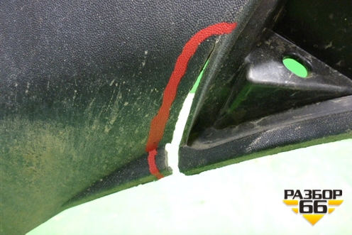 Бампер задний нижняя часть (после 2016г под парктроник) (866122W500) для Hyundai Santa Fe с 2012г