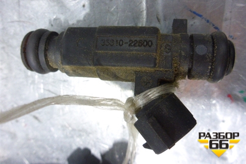 Форсунка инжекторная электрическая (1.6л G4ED) (3531022600) для Hyundai Getz с 2002г