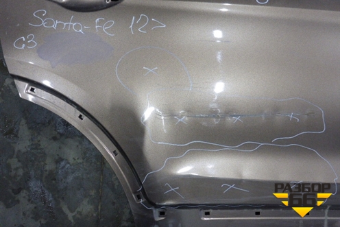 Дверь задняя правая (770042W000) для Hyundai Santa Fe с 2012г