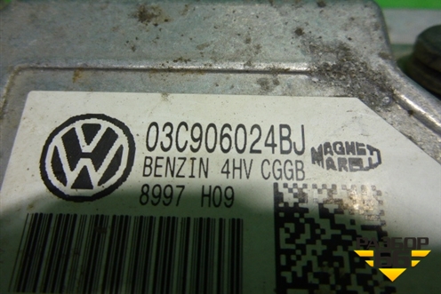 Блок управления двигателем (1.4л РКПП CGG) (03C906024BJ) для Volkswagen Polo (хетчбэк) с 2009г