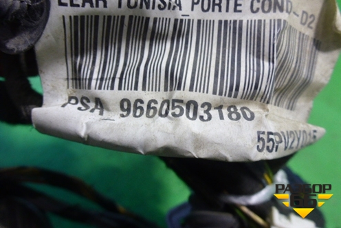 Проводка двери передней левой (96605033180) для Peugeot 407 с 2004г