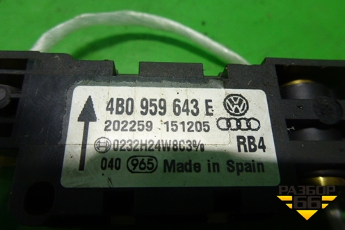Датчик AIR BAG (4B0959643E) для Volkswagen Touareg c 2002-2010г