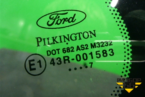 Стекло глухое левое (5-ти дверный кузов 2007г) (1522486) для Ford Fiesta с 2001-2008г