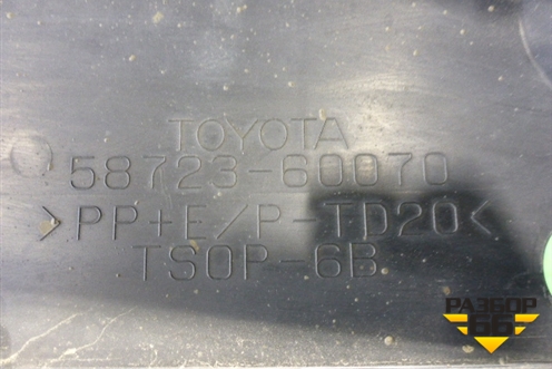 Пыльник заднего бампера правый (5872360070) для Toyota Land Cruiser (200) с 2008г