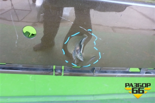 Бампер задний (после 2014г под парктроник) (A1668859925) для Mercedes Benz ML-Klass W166 c 2011г (МЛ)