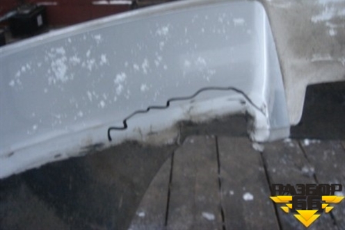 Бампер задний (с юбкой до 2005г) для Volvo S60 с 2004-2009г