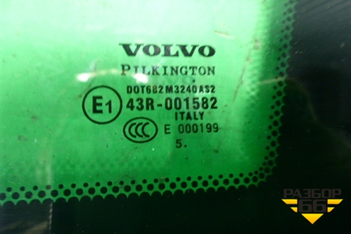 Стекло глухое правое (2005г не пакет) (30779651) для Volvo XC90 с 2002-2015г