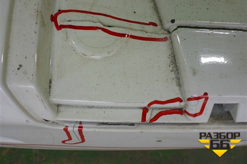 Бампер задний (после 2014г под парктроник) (A1668850325) для Mercedes Benz ML-Klass W166 c 2011г