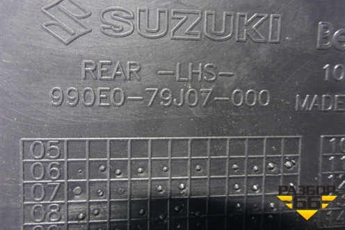 Накладка двери задней левой (широкая новая) (990E079J07000) для Suzuki SX4 с 2006-2013г